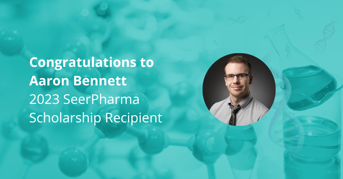 Aaron Bennett 2023 SeerPharma Scholarship Recipient 