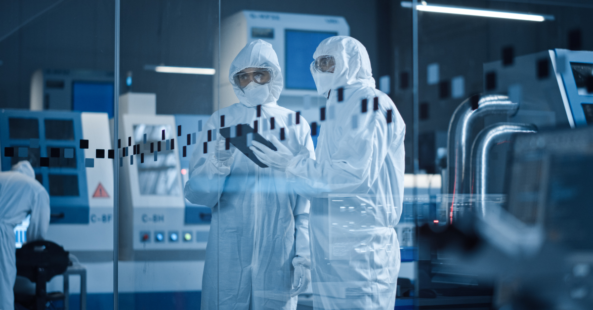 Cleanroom Manufacturing Environment with Electronic Device Digital Records