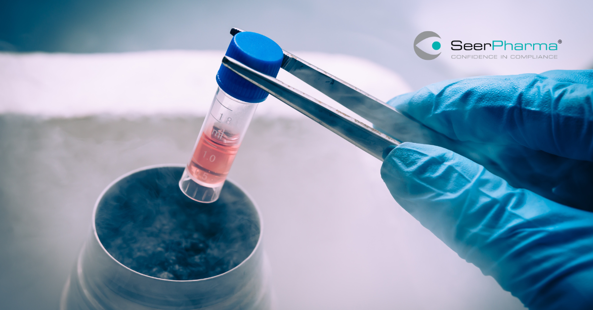 Liquid Nitrogen bank storing stem cells
