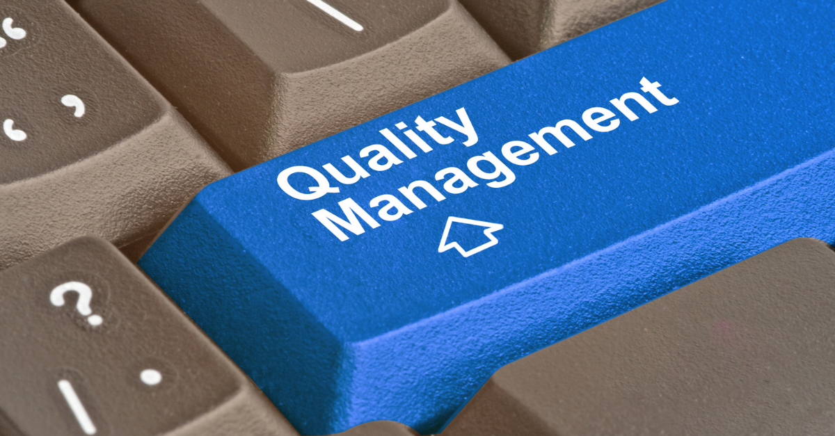 Quality Management Keyboard Button Representing eQMS