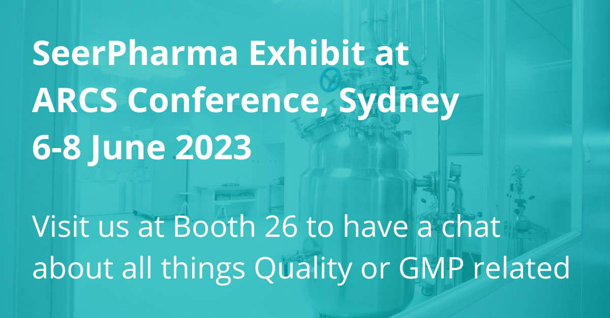 SeerPharma Exhibit at Booth 26 at ARCS Conference2023