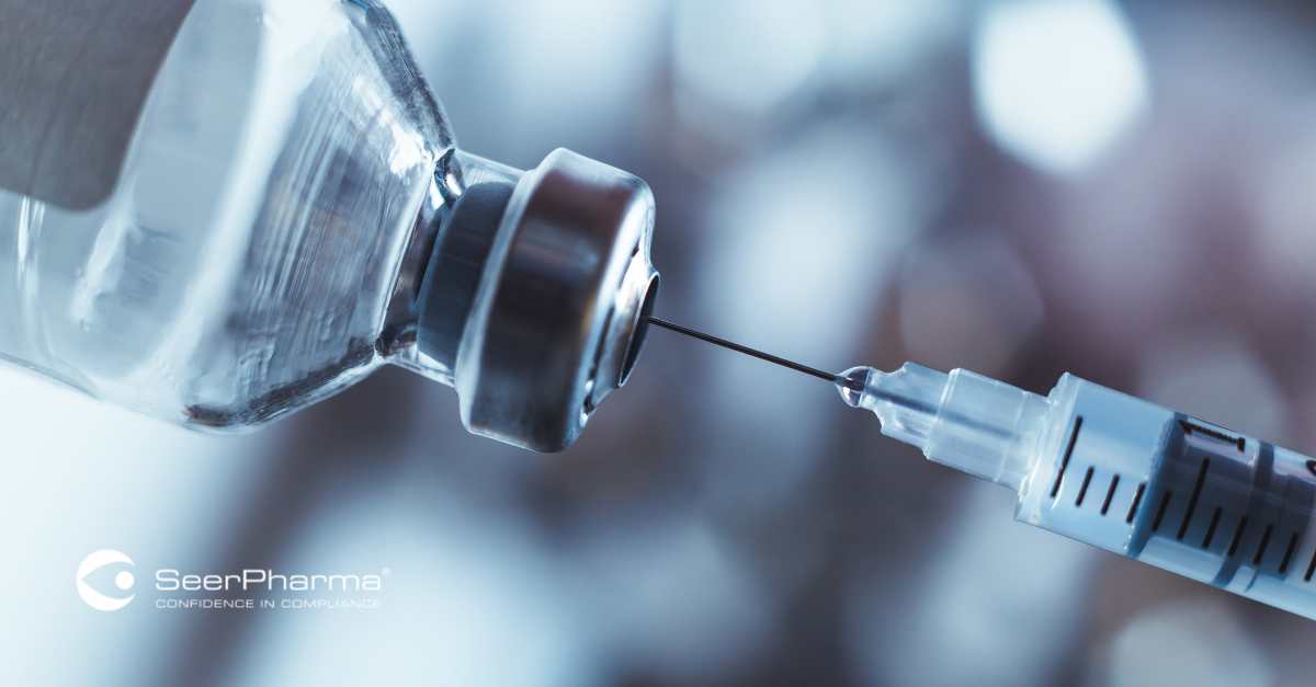 Syringe Inserted into Vial