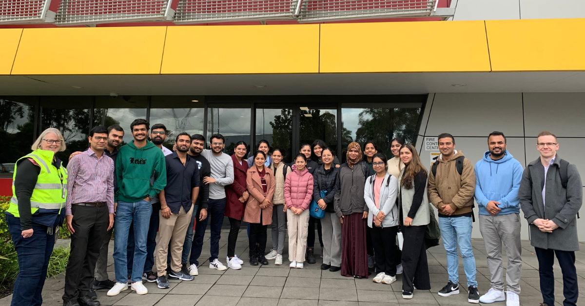 UTS Students at Linfox Site 2024