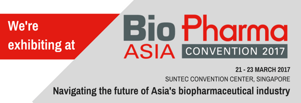 We're exhibiting at BioPharma Asia 2017