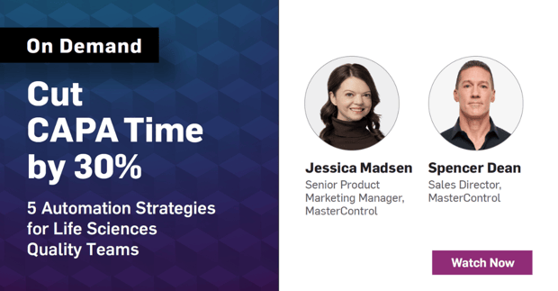 OD MasterControl Webinar Cut CAPA Time by 30pct 5 Automation Strategies for Life Sciences Quality Teams