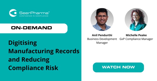 On-Demand_Digitising Mfg Records and Reducing Compliance Risk Webinar_Mar2026_Promo